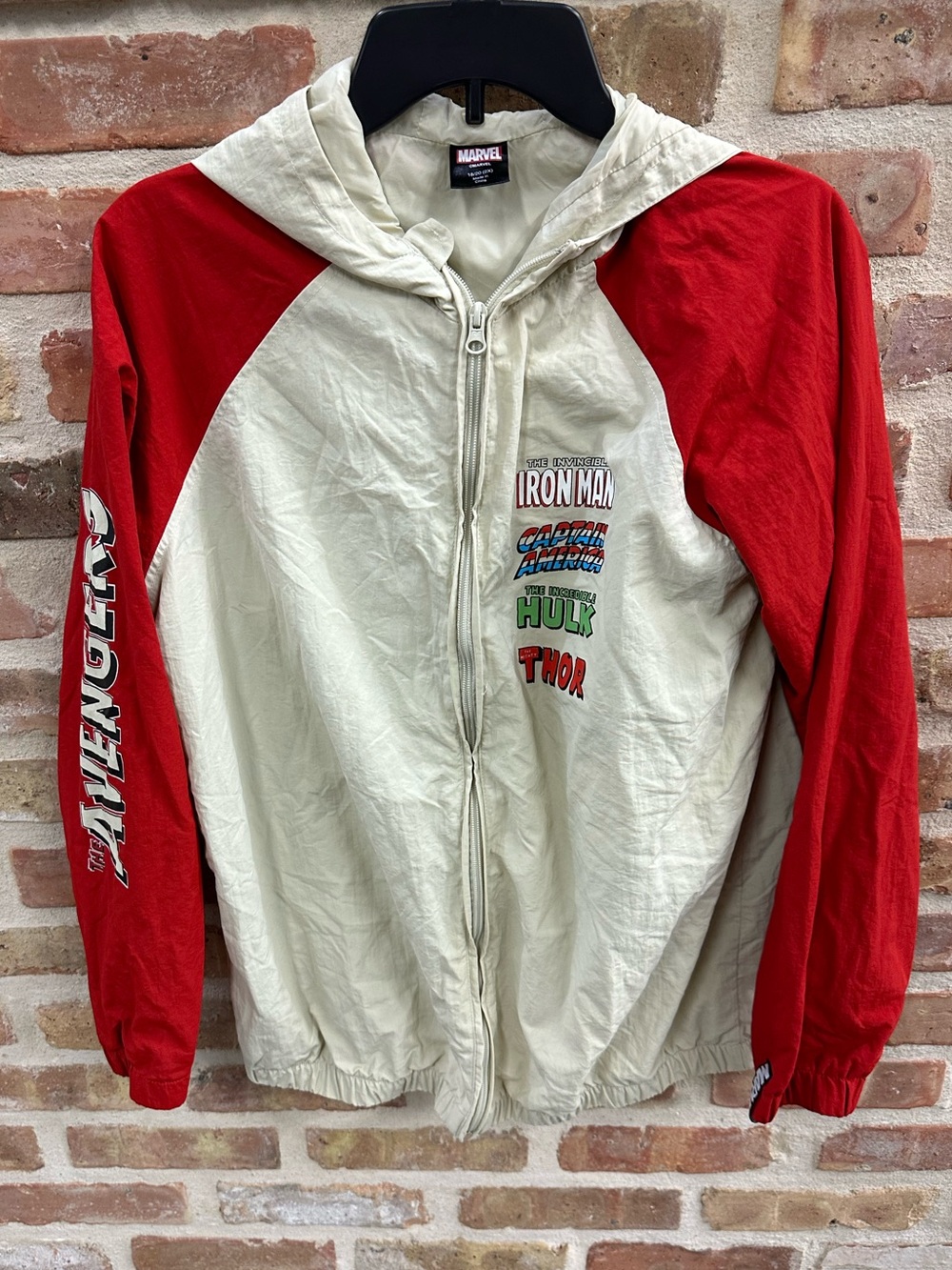 Marvel Red & Cream Avengers Zip-Up Hoodie